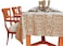 The Season Thread Table Cloth Beige 100 Cotton Square Table Cover Size 52x52 Inch for Kitchen Dining Tabletop Decoration Parties Thanks Giving and Everyday Use