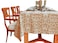 The Season Thread Table Cloth Beige 100 Cotton Square Table Cover Size 52x52 Inch for Kitchen Dining Tabletop Decoration Parties Thanks Giving and Everyday Use