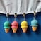 TwoFish Home Set of 4 Ice Cream Resin Tablecloth Weights Clips Handicraft Ice Cream Tablecloth Clamps Pack of 4