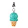 TwoFish Home Set of 4 Ice Cream Resin Tablecloth Weights Clips Handicraft Ice Cream Tablecloth Clamps Pack of 4