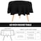 Utopia Kitchen Round Table Cloth 2 Pack60 Inches Black Tablecloth Machine Washable Polyester Table Cover for Dining Buffet Parties Picnics Events Weddings and Restaurants