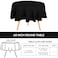 Utopia Kitchen Round Table Cloth 2 Pack60 Inches Black Tablecloth Machine Washable Polyester Table Cover for Dining Buffet Parties Picnics Events Weddings and Restaurants