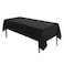 VidaFete 1 Pack 60 84inch Rectangle Tablecloth Polyester Table ClothStain Resistant and Wrinkle Polyester Dining Table Cover for Kitchen Dinning Party Wedding Tabletop Buffet DecorationBlack