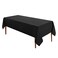 VidaFete 1 Pack 60 84inch Rectangle Tablecloth Polyester Table ClothStain Resistant and Wrinkle Polyester Dining Table Cover for Kitchen Dinning Party Wedding Tabletop Buffet DecorationBlack