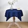 Viiamacki Navy Blue Square Small Tablecloth 24 x 24 Inch Stain and Wrinkle Resistant Machine Washable Polyester Table Cloth Fabric Nightstand End Table Cover