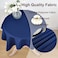 Viiamacki Navy Blue Square Small Tablecloth 24 x 24 Inch Stain and Wrinkle Resistant Machine Washable Polyester Table Cloth Fabric Nightstand End Table Cover