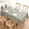 Walrus Heavy Duty Vinyl Tablecloth with Flannel Backing Waterproof OilProof Plastic Table Cloth StainResistant Wipeable Rectangle or Square Table Cover for Indoor and Outdoor Leaf 54X54 Inch