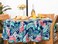 YiHomer Indoor Outdoor Tabletop for Spring Summer Decorations Picnics and Dinner Parties Stain and Water Resistant Flamingo Dancing Zipper Tablecloth 60 Round with Umbrella Hole