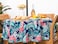 YiHomer Indoor Outdoor Tabletop for Spring Summer Decorations Picnics and Dinner Parties Stain and Water Resistant Flamingo Dancing Zipper Tablecloth 60 Round with Umbrella Hole