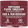 ZIMPLEWARE Premium Burgundy Plastic Table Cloth Disposable 12 Pack Round Tablecloth 84in Party Table Cloths Disposable Perfect Table Cloth Round Cover for Any Table Up to 6 Feet