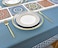 Zobesta Heavy Duty Vinyl Tablecloth Rectangle Tables 55 x 102 Inch Blue Table Cover Waterproof Tablecloth Rectangle PlasticPVC Vinyl Table Cloth Rectangular for KitchenPartyOutdoor