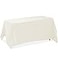 Lann's Linens Lanns Linens 90 x 132 Inch Rectangular Tablecloth Washable Polyester Fabric Table Cloth for Dining Tables Parties Restaurants Weddings Ivory