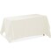 Lann's Linens Lanns Linens 90 x 132 Inch Rectangular Tablecloth Washable Polyester Fabric Table Cloth for Dining Tables Parties Restaurants Weddings Ivory