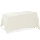 Lann's Linens Lanns Linens 90 x 132 Inch Rectangular Tablecloth Washable Polyester Fabric Table Cloth for Dining Tables Parties Restaurants Weddings Ivory