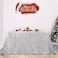 B-COOL BCOOL Silver Sequin Tablecloth Christmas 50x80 Inch Glamorous Halloween Table Cloth for Thanksgiving Day Wedding Party Curtain Birthday New Year and Other Events Decor