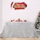 B-COOL BCOOL Silver Sequin Tablecloth Christmas 50x80 Inch Glamorous Halloween Table Cloth for Thanksgiving Day Wedding Party Curtain Birthday New Year and Other Events Decor