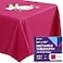 Gee Di Moda Rectangle Tablecloth 90 x 132 Inch Fuchsia Table Cloth for 6 Foot Tables with FloorLength Drop Heavy Duty Washable Fabric for Holiday Party Dinner Weddings Baby Shower