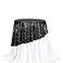 PartyDelight Sequin Tablecloth Round 50 Black Table Cloth Shimmer Sparkle Glitter Party Decorations