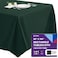 Gee Di Moda Rectangle Tablecloth 90 x 156 Inch Hunter Green Table Cloth for 8 Foot Tables with FloorLength Drop Heavy Duty Washable Fabric for Holiday Party Dinner Weddings Baby Shower