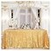 B-COOL BCOOL Gold Sequin Tablecloth Party Glitter Tablecloth Sparkly Table Cloth 60x102 Inches Rectangle Classy Elegant Tablecloth for Christmas Halloween Theme Parties Table Decorations