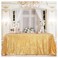 B-COOL BCOOL Gold Sequin Tablecloth Party Glitter Tablecloth Sparkly Table Cloth 60x102 Inches Rectangle Classy Elegant Tablecloth for Christmas Halloween Theme Parties Table Decorations