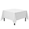 Gee Di Moda Square Tablecloth 70 x 70 Inch White Table Cloth for Medium Square or Round Tables Heavy Duty Washable Fabric for Buffet Table Holiday Party Dinner Wedding Baby Shower