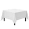 Gee Di Moda Square Tablecloth 70 x 70 Inch White Table Cloth for Medium Square or Round Tables Heavy Duty Washable Fabric for Buffet Table Holiday Party Dinner Wedding Baby Shower