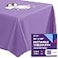 Gee Di Moda Rectangle Tablecloth 90 x 132 Inch Lavender Table Cloth for 6 Foot Tables with FloorLength Drop Heavy Duty Washable Fabric for Holiday Party Dinner Weddings Baby Shower