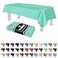 Grandipity Aqua Plastic Table Cloth Disposable 6 Pk 54in x 108in Plastic Tablecloths for Rectangle Tables Premium Party Table Cloths Disposable for 6ft to 8ft Rectangle Tables