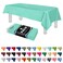 Grandipity Aqua Plastic Table Cloth Disposable 6 Pk 54in x 108in Plastic Tablecloths for Rectangle Tables Premium Party Table Cloths Disposable for 6ft to 8ft Rectangle Tables