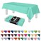 Grandipity Aqua Plastic Table Cloth Disposable 6 Pk 54in x 108in Plastic Tablecloths for Rectangle Tables Premium Party Table Cloths Disposable for 6ft to 8ft Rectangle Tables