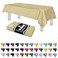 Grandipity Beige Plastic Table Cloth Disposable 6 Pk 54in x 108in Plastic Tablecloths for Rectangle Tables Premium Party Table Cloths Disposable for 6ft to 8ft Rectangle Tables