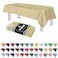 Grandipity Beige Plastic Table Cloth Disposable 6 Pk 54in x 108in Plastic Tablecloths for Rectangle Tables Premium Party Table Cloths Disposable for 6ft to 8ft Rectangle Tables