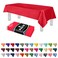 Grandipity Red Plastic Table Cloth Disposable 6 Pk 54in x 108in Plastic Tablecloths for Rectangle Tables Premium Party Table Cloths Disposable for 6ft to 8ft Rectangle Tables