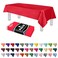 Grandipity Red Plastic Table Cloth Disposable 6 Pk 54in x 108in Plastic Tablecloths for Rectangle Tables Premium Party Table Cloths Disposable for 6ft to 8ft Rectangle Tables