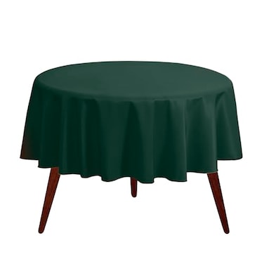 Gee Di Moda Round Tablecloth 108 Inch Hunter Green Round Table Cloth for 48 to 72 Inch Round Tables Heavy Duty Washable Fabric for Buffet Table Holiday Party Dinner Wedding Baby Shower