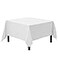 Gee Di Moda Square Tablecloth 52 x 52 Inch White Table Cloth for Small Square or Round Tables Heavy Duty Washable Fabric for Buffet Table Holiday Party Dinner Wedding Baby Shower