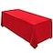Surmente Red Christmas Tablecloth 90 x 132inch Rectangular Polyester Table Cloth for Weddings Banquets or Restaurants