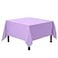Gee Di Moda Square Tablecloth 85 x 85 Inch Lavender Table Cloth for Large Square or Round Tables Heavy Duty Washable Fabric for Buffet Table Holiday Party Dinner Wedding Baby Shower