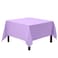 Gee Di Moda Square Tablecloth 85 x 85 Inch Lavender Table Cloth for Large Square or Round Tables Heavy Duty Washable Fabric for Buffet Table Holiday Party Dinner Wedding Baby Shower
