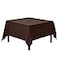 Gee Di Moda Square Tablecloth 85 x 85 Inch Chocolate Table Cloth for Large Square or Round Tables Heavy Duty Washable Fabric for Buffet Table Holiday Party Dinner Wedding Baby Shower