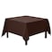 Gee Di Moda Square Tablecloth 85 x 85 Inch Chocolate Table Cloth for Large Square or Round Tables Heavy Duty Washable Fabric for Buffet Table Holiday Party Dinner Wedding Baby Shower