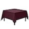 Gee Di Moda Square Tablecloth 85 x 85 Inch Burgundy Table Cloth for Large Square or Round Tables Heavy Duty Washable Fabric for Buffet Table Holiday Party Dinner Wedding Baby Shower