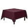 Gee Di Moda Square Tablecloth 85 x 85 Inch Burgundy Table Cloth for Large Square or Round Tables Heavy Duty Washable Fabric for Buffet Table Holiday Party Dinner Wedding Baby Shower