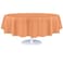 Grandipity Peach Plastic Table Cloth Disposable 6 Pk 84in Round Tablecloth Premium Party Table Cloths Disposable Perfect Table Cloth Round Cover for Any Table Up to 6 Feet