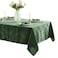 Newbridge Barcelona Damask Fabric Tablecloth 60 x 84 Inch Rectangle Hunter Green No Iron Soil Resistant Table Cover for Dining Parties and Holidays