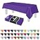 Grandipity Purple Plastic Table Cloth Disposable 6 Pk 54in x 108in Plastic Tablecloths for Rectangle Tables Premium Party Table Cloths Disposable for 6ft to 8ft Rectangle Tables