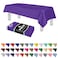Grandipity Purple Plastic Table Cloth Disposable 6 Pk 54in x 108in Plastic Tablecloths for Rectangle Tables Premium Party Table Cloths Disposable for 6ft to 8ft Rectangle Tables
