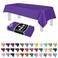 Grandipity Purple Plastic Table Cloth Disposable 6 Pk 54in x 108in Plastic Tablecloths for Rectangle Tables Premium Party Table Cloths Disposable for 6ft to 8ft Rectangle Tables