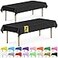 DecorRack 2 Rectangular Tablecloths BPAFree Plastic 54 x 108 Inch Disposable or Reusable Table Cover for Parties Picnic Outdoor Black 2 Pack Individually Wrapped